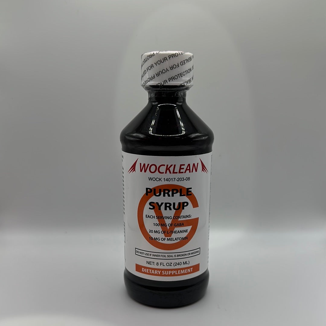 Wocklean 8oz purple syrup