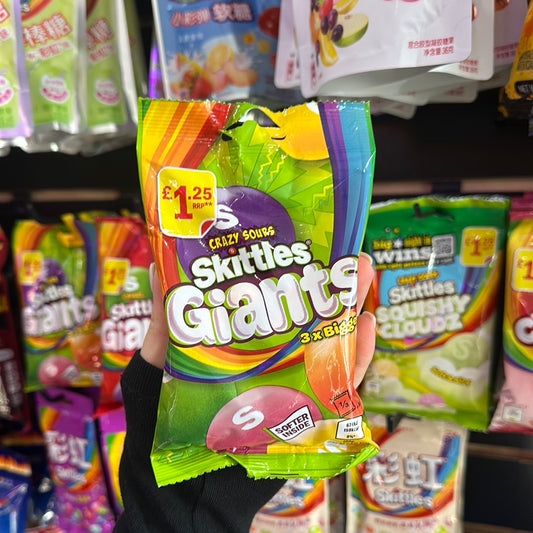 Skittles Giants 3X Bigger Crazy sours