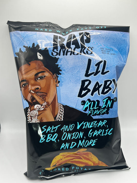 Rap snacks Lil Baby all in flavor